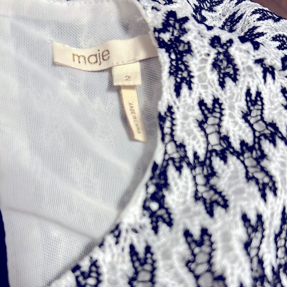 NWOT MAJE Royan Lace Dress (size 2) - Picture 3 of 3